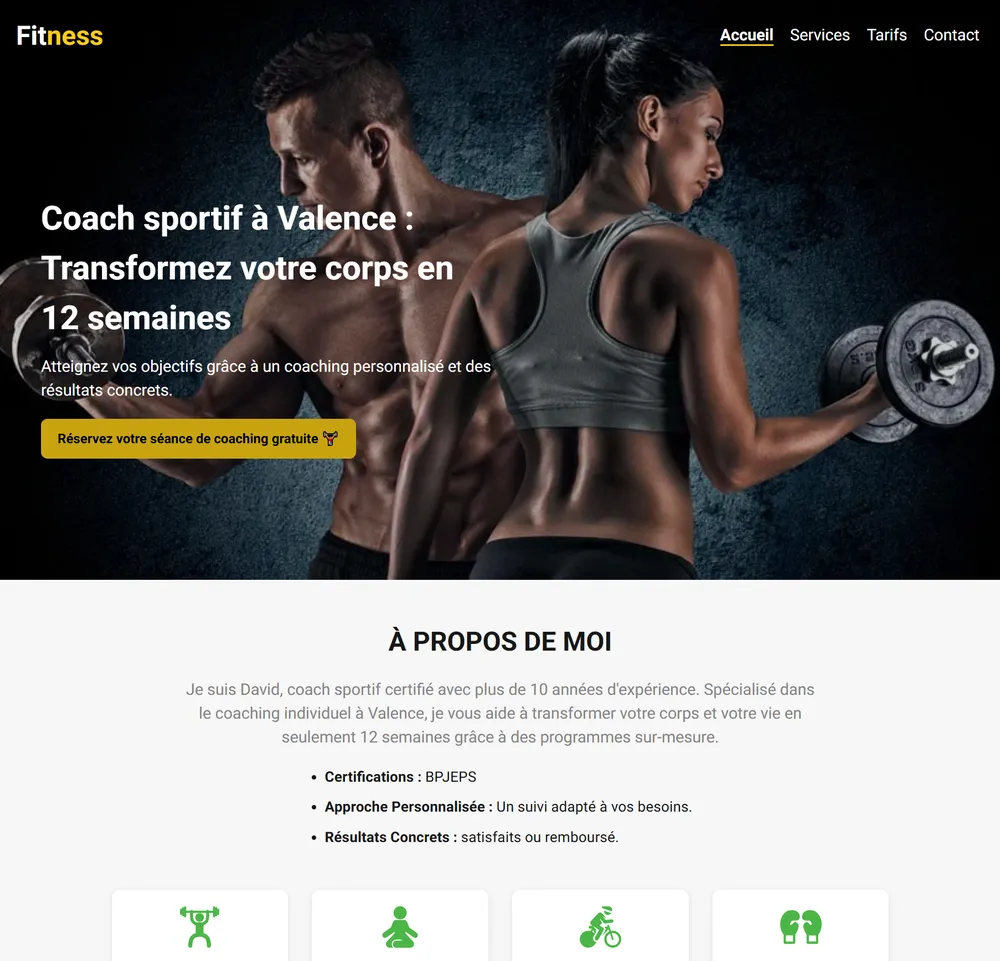 site de coach sportif valence